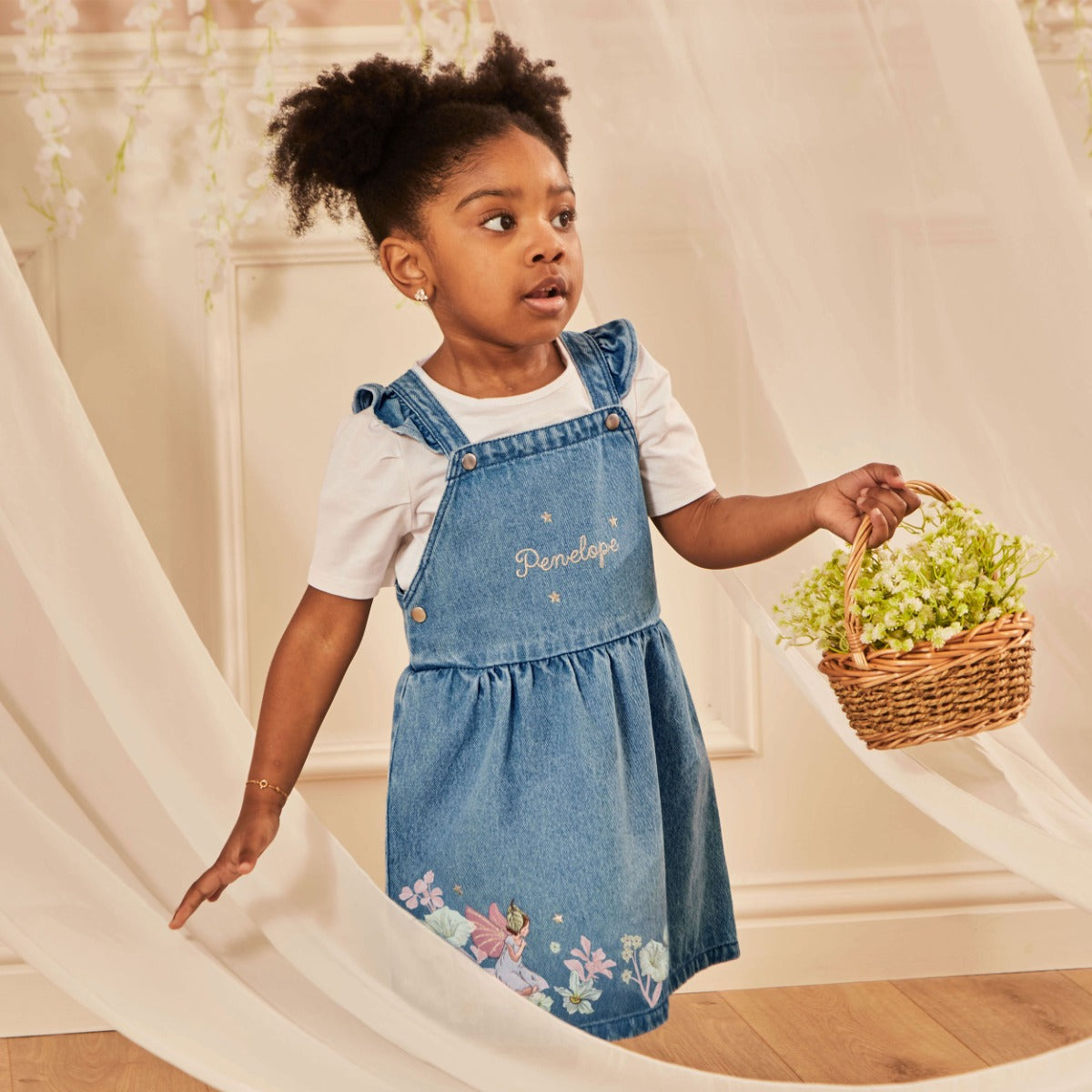 Personalised Flower Fairies™ Scenic Denim Pinny Dress