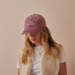 Personalised Vintage Burgundy Adult Cap