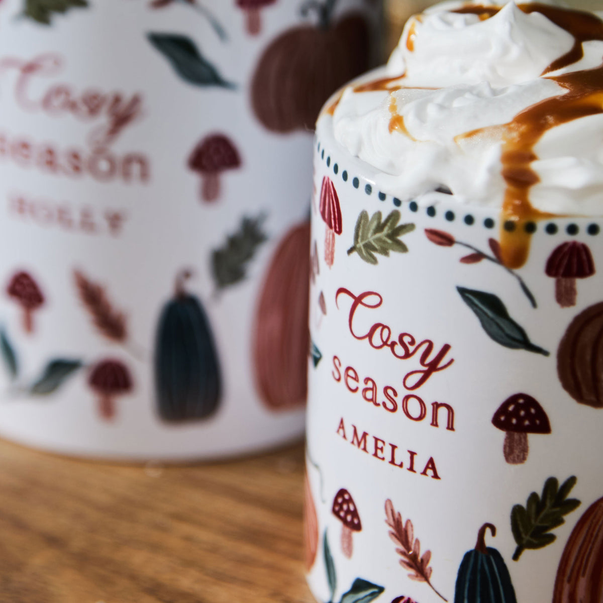 Personalised Autumn Cosy Season Children's Mug