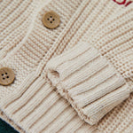 Personalised My 1st Christmas Oatmeal Cardigan
