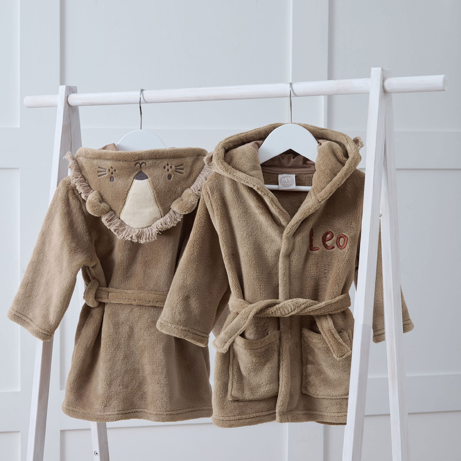 Personalised Lion Fleece Robe