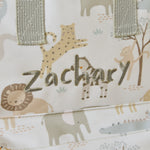 Personalised Neutral Safari Medium Backpack