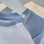 Personalised The Snowman™ and Snowdog Blue Jersey Pyjamas