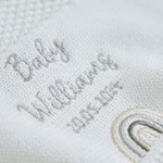 Personalized Rainbow Ivory Shawl