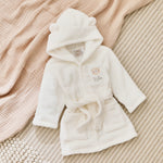Personalized Bear Ivory Fleece Robe