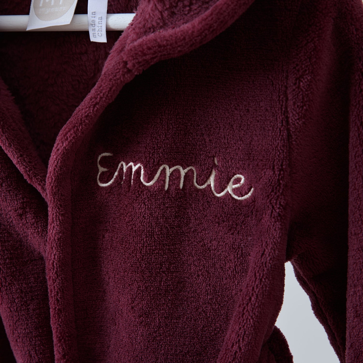 Personalised Mulberry Pie Fleece Robe