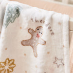 Personalized Gingerbread Christmas Fleece Blanket 