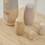 Personalised Neutral Safari Nesting Dolls