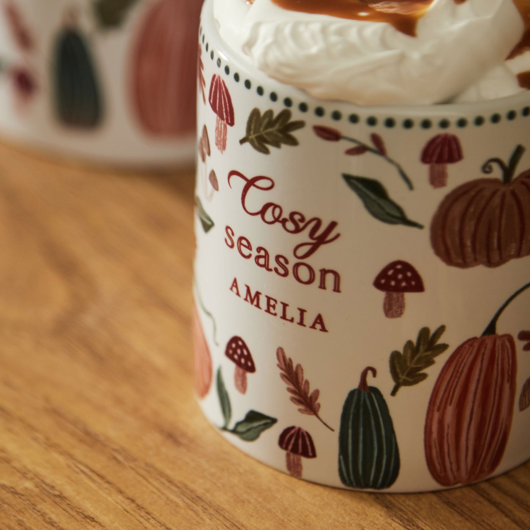 Personalised Autumn Cosy Season Children's Mug
