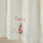 Personalised Flopsy™ Bunny Cross Stitch Ivory Shawl