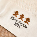 Personalized Gingerbread Ivory Shawl 