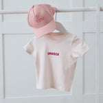 Personalised Pink Cap and T-Shirt Gift Set
