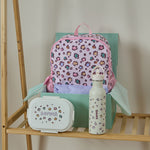 Personalised Leopard - Large Backpack, Bottle & Lunchbox Gift Set