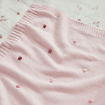 Personalized Pink Spot Bobble Blanket