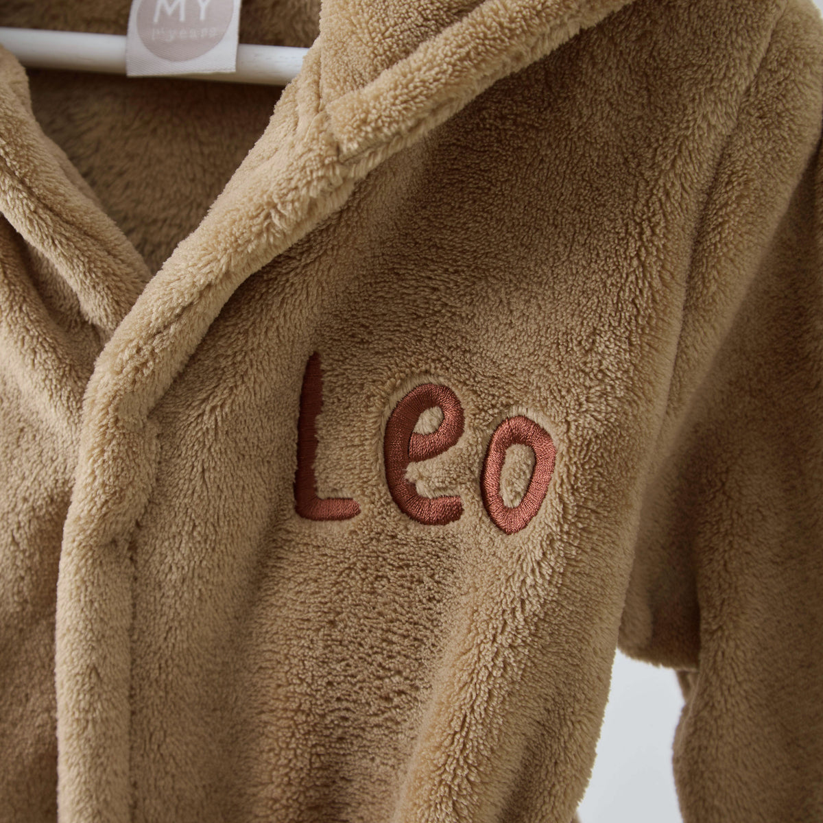 Personalised Lion Fleece Robe