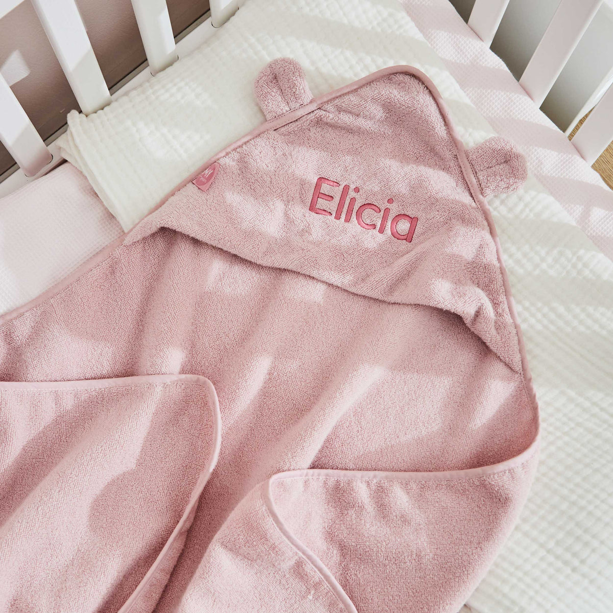 Personalized Large Pink Hooded Bath Towel
