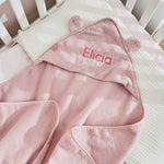 Personalized Large Pink Hooded Bath Towel