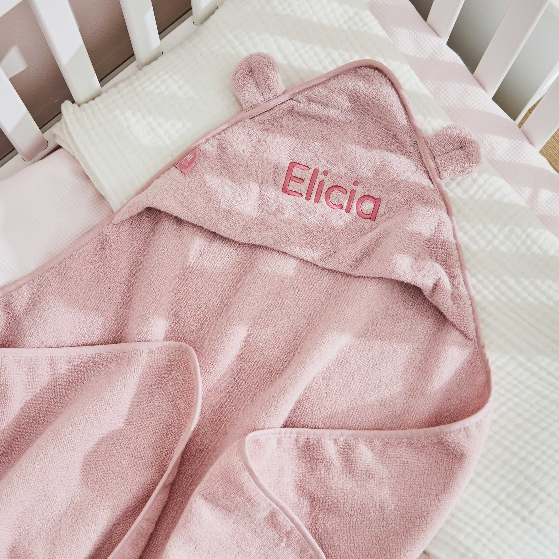 Personalized Large Pink Hooded Bath Towel