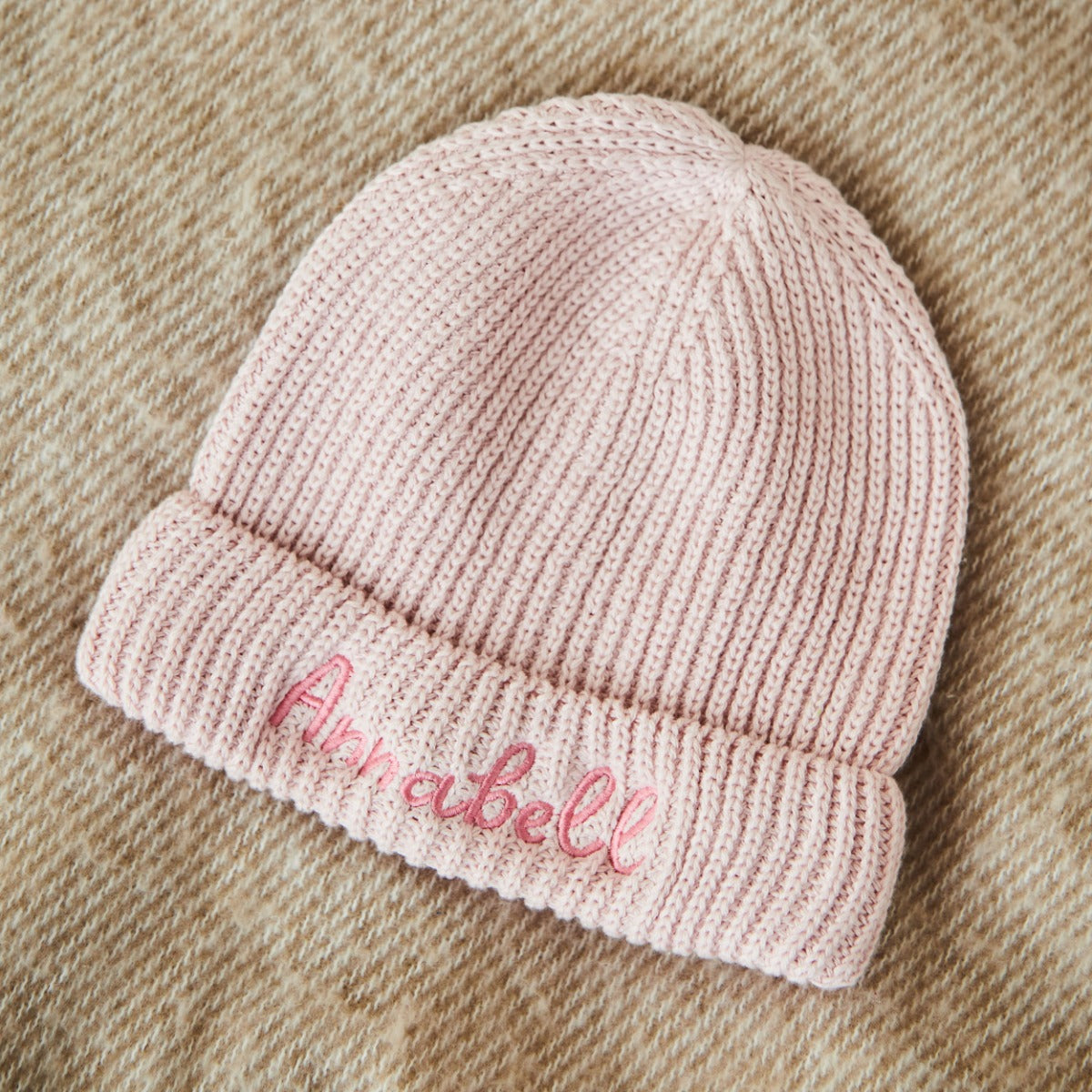 Personalised Pink Beanie