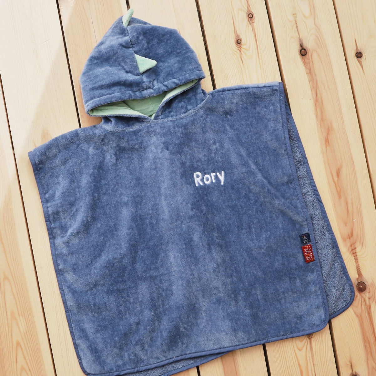 Personalised Dinosaur Towelling Poncho