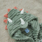 Personalised Dinosaur Ribbed Dressing Gown