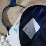 Personalised Grey Dinosaur Print Medium Backpack