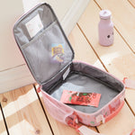 Personalised Pink Safari Print Lunch Bag