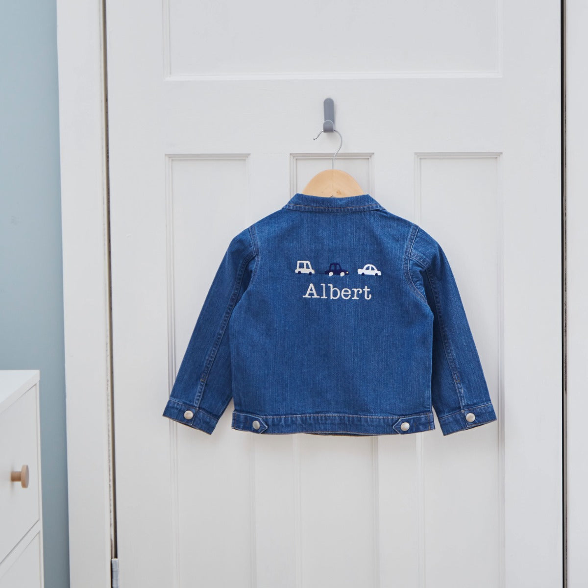 Personalised Transport Denim Jacket