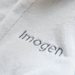 Personalised Grey Fleece Robe with Ears