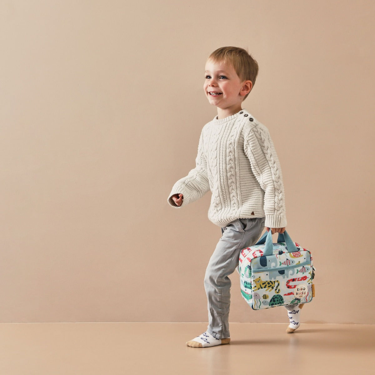 Personalised Just Bee Kids Animal Lunch Bag