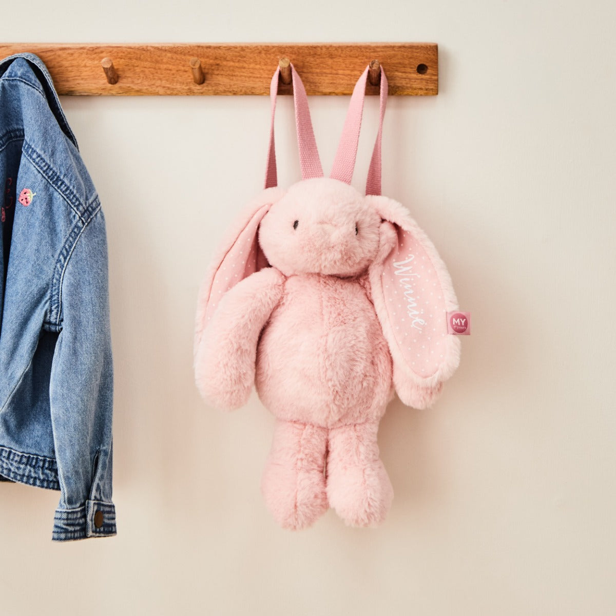 Personalised Plush Bunny Mini Backpack – My 1st Years