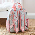 Personalised Sage Bunny Print Medium Grab Handle Backpack