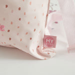Personalised Pink Spot Drawstring Bag