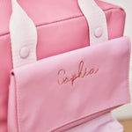 My Kids Personalised Pink Grab Handle & Purse Medium Backpack