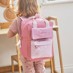 My Kids Personalised Pink Grab Handle & Purse Medium Backpack