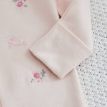 Personalised Pink Bunny Sleepsuit