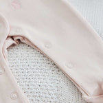Personalised Pink Bunny Sleepsuit