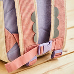 Personalised Pink Floral Cord Backpack with Grab Handle 