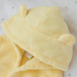 Personalised Sunshine Yellow Fleece Robe With Ears 