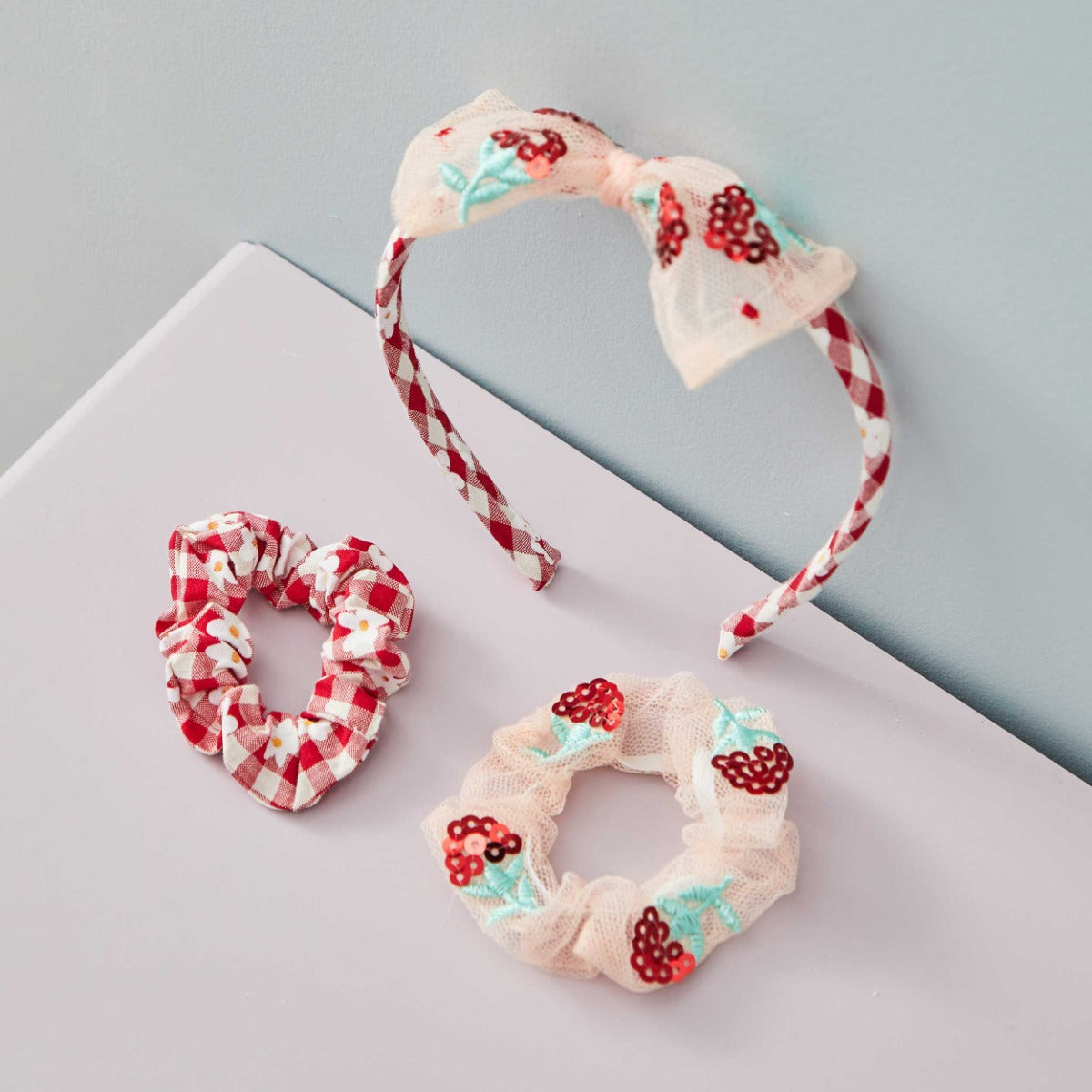 Personalised Strawberry Hair Accessories Gift Set