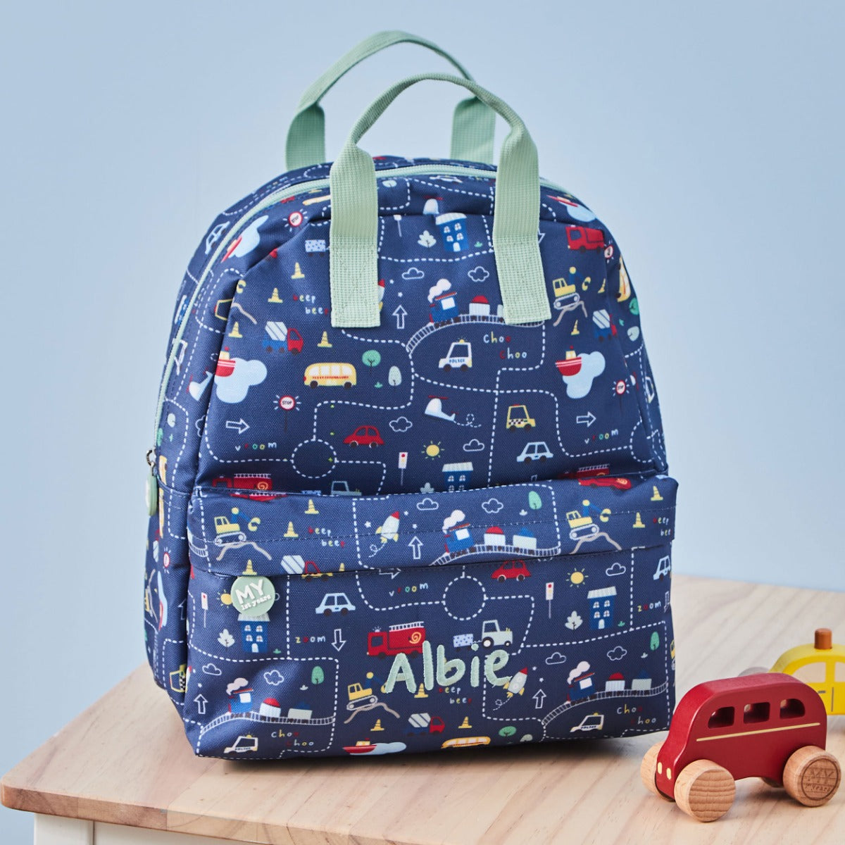 Personalised On The Move Grab Handle Medium Backpack 