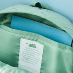My Kids Personalised Colour Block Quilted Medium Backpack in Sage  
