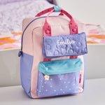 My Kids Personalised Bubble Pop Grab Handle Medium Backpack and Purse