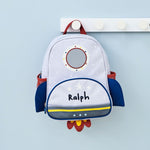 Personalised Grey Rocket Mini Backpack