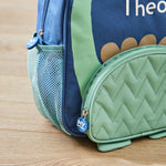 Personalised Green Dinosaur Medium Backpack