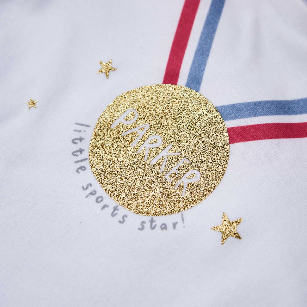 Personalised Little Sports Star White T-Shirt