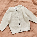 Personalised Oatmeal Button Cardigan by Name It