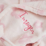 Personalised Flower Fleece Robe 
