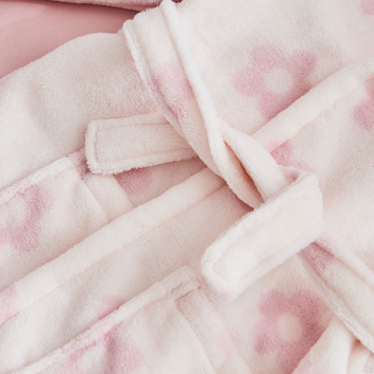 Personalised Flower Fleece Robe 