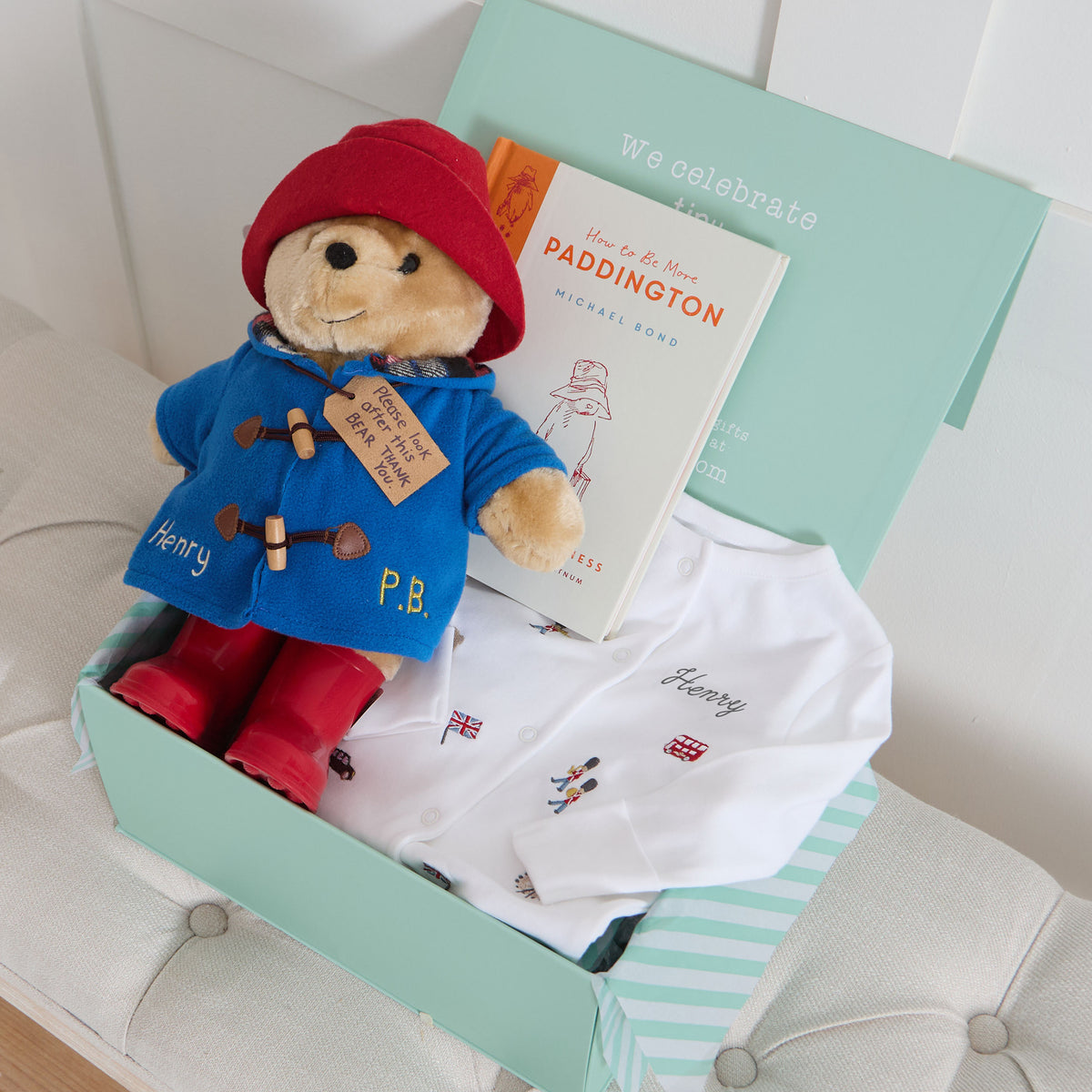 Personalised Paddington Bear Read and Play Gift Set